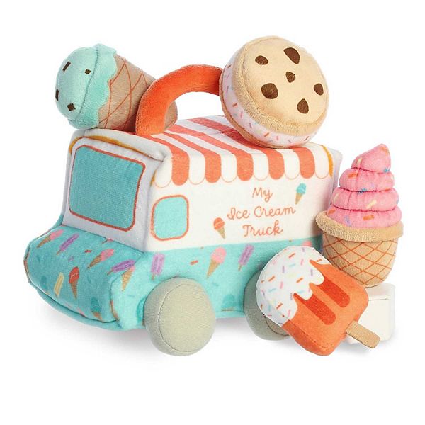 Ebba Small Blue Baby Talk 7" My Ice Cream Truck Engaging Baby Stuffed Animal Ebba