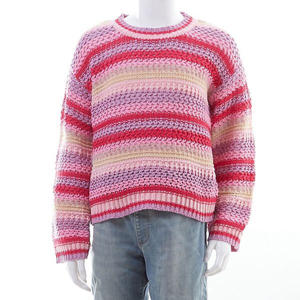 Girls 7-16 Adyson Parker Knit Striped Sweater Adyson Parker