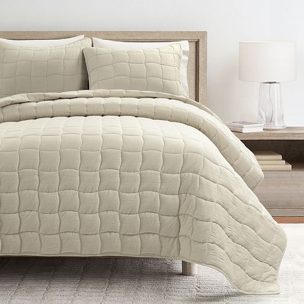 Lush Decor Cloud Gauze Neutral Quilt Set Lush Décor