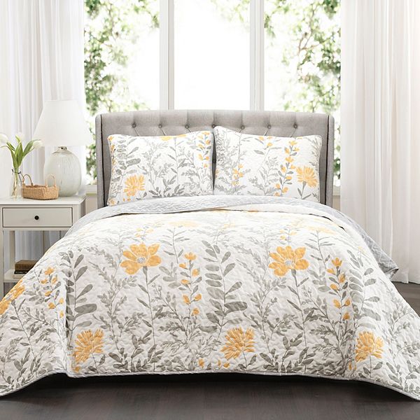 Lush Decor Aprile 3-pc. Reversible California King Quilt Set Lush Décor