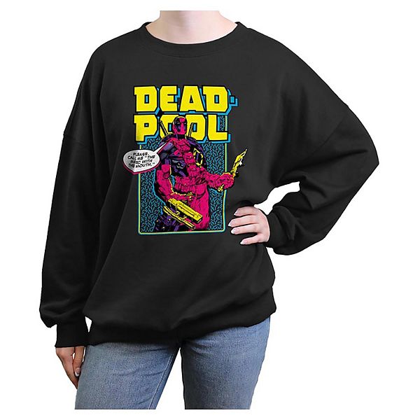 Женская Футболка Marvel Deadpool Please Call Me Oversized Graphic Pullover Marvel