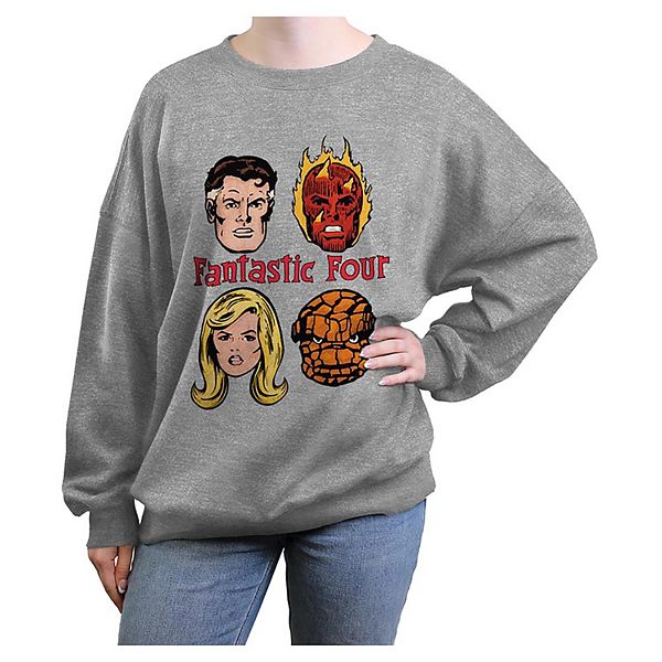 Женская Футболка Marvel Fantastic Four Vintage Style Poster Oversized Graphic Pullover Marvel