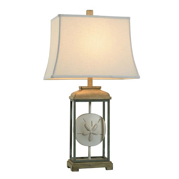 Cream Breeze Table Lamp with White Lamp Shade Unbranded