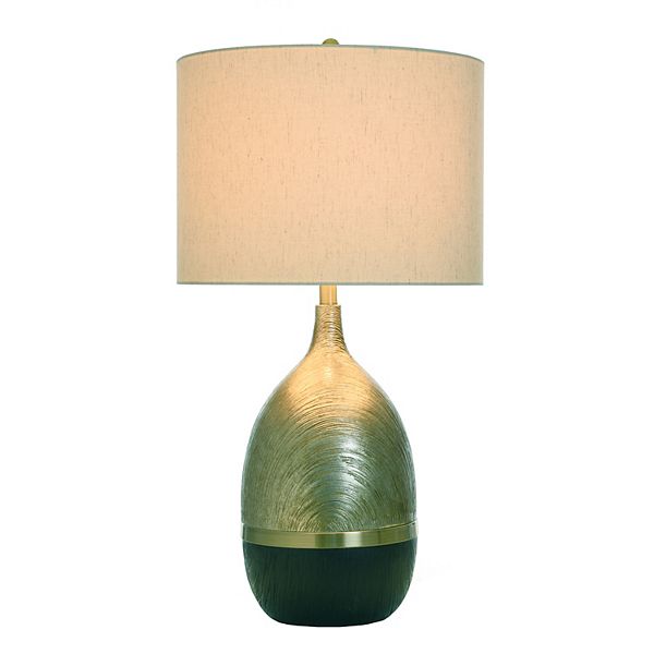 Galas Gold Table Lamp with Cream Lamp Shade Unbranded