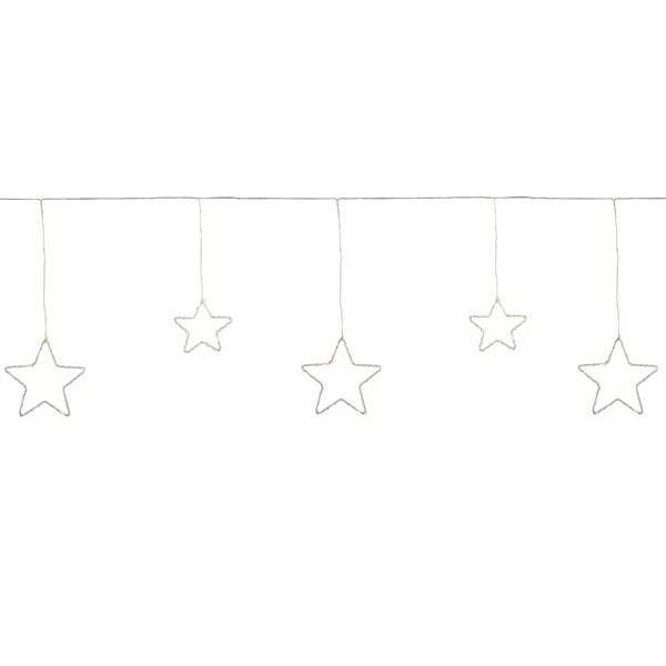 Northlight 4-ft. LED Lighted Stars Christmas Garland with Warm White Lights Northlight