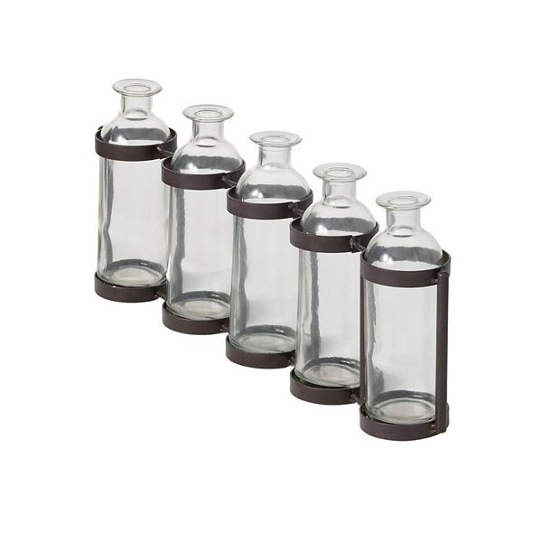 Five Connected Bottle Vase Table Decor Sullivan's