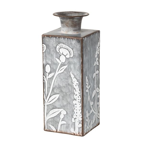 Rustic Flower Patterned Vase Table Decor Sullivan's