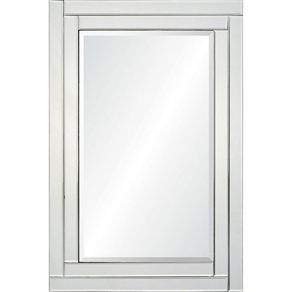 35" Clear Framed Rectangular Wall Mirror Signature Home Collection