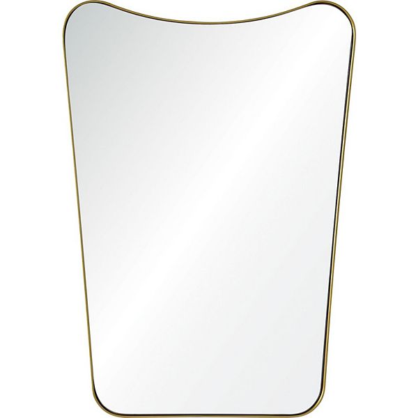 28" Silver Powder Finished Metal Framed Wall Mirror Signature Home Collection