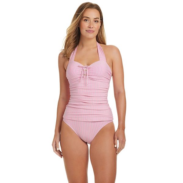 Женский Топ для плавания DRAPER JAMES RSVP Halter Bandeau Tankini DRAPER JAMES