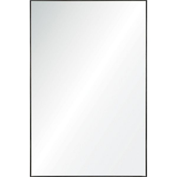 32" Silver Metal Framed Rectangular Wall Mirror Signature Home Collection