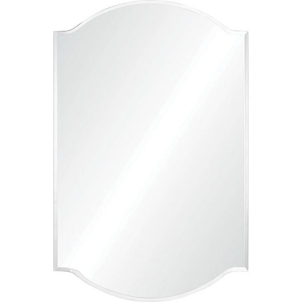 36" Glass Unframed Beveled Wall Mirror Signature Home Collection