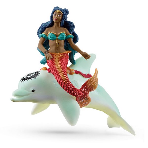 Schleich Bayala: Mermaid Isabelle On Dolphin Magical Figurine Playset Schleich