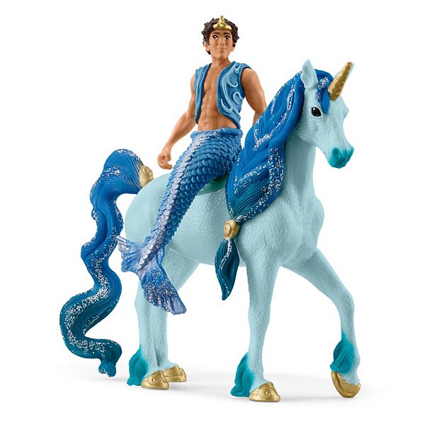 Schleich Bayala: Merman Aryon on Underwater Unicorn Magical Figurine Playset Schleich