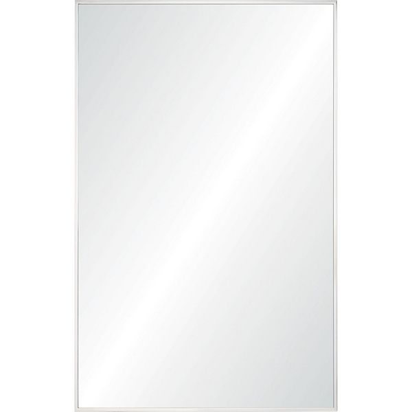 36" Silver Framed Rectangular Wall Mirror Signature Home Collection