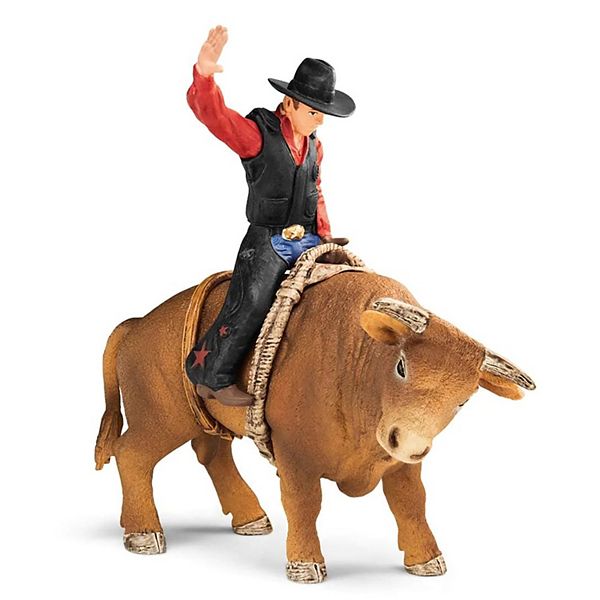 Schleich Farm World: Cowboy With Bull Rodeo Figure Playset Schleich