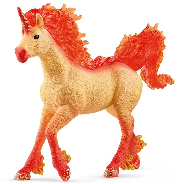 Schleich Bayala: Elementa Fire Unicorn Stallion Figurine Schleich