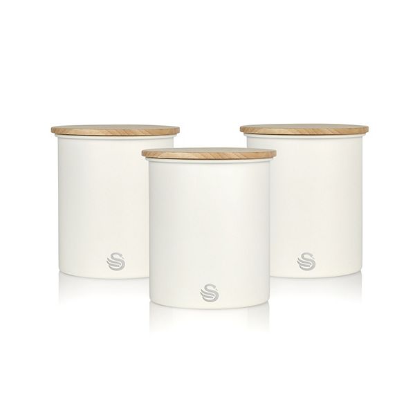 Swan Nordic Set of 3 Cannisters Swan