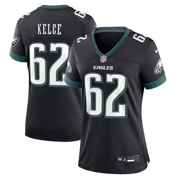 Мужская черная игровая форма с сетчатыми панелями Nike Jason Kelce Philadelphia Eagles Nike