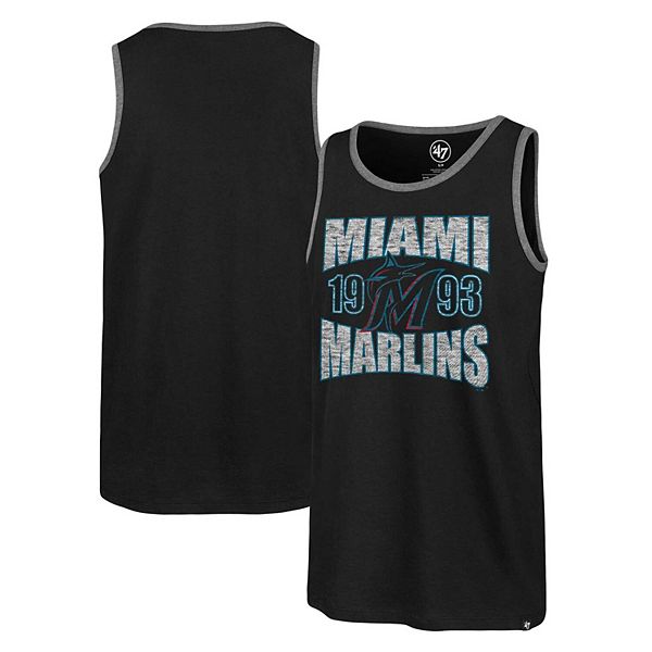 Мужская майка '47 Черная Miami Marlins Upload Franklin 100% хлопок 47 Brand