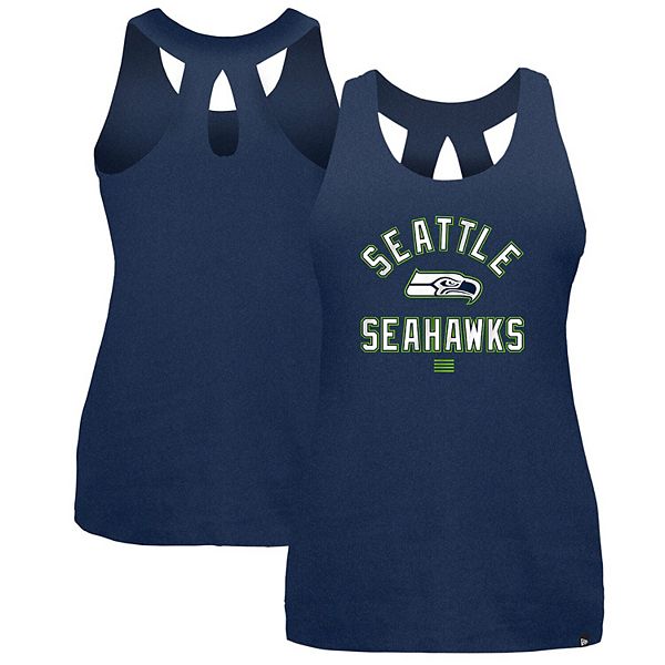 Женская Футболка New Era College Navy Seattle Seahawks 2024 NFL Training Camp New Era