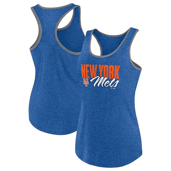 Женский топ с V-образным вырезом New York Mets от Fanatics, 50% хлопок, 50% полиэстер Fanatics Brands - White Label