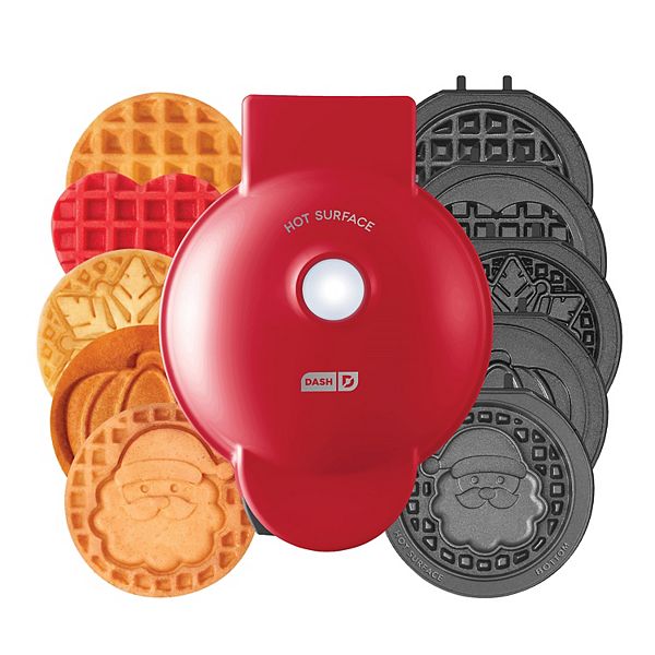 Dash MultiMaker™ Mini System Holiday Waffle Maker with Removable Plates DASH