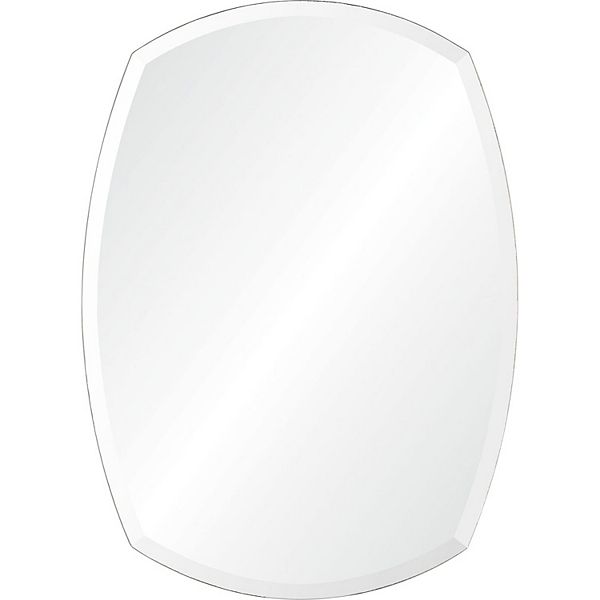 32" Clear Polished Unframed Beveled Rectangular Wall Mirror Signature Home Collection