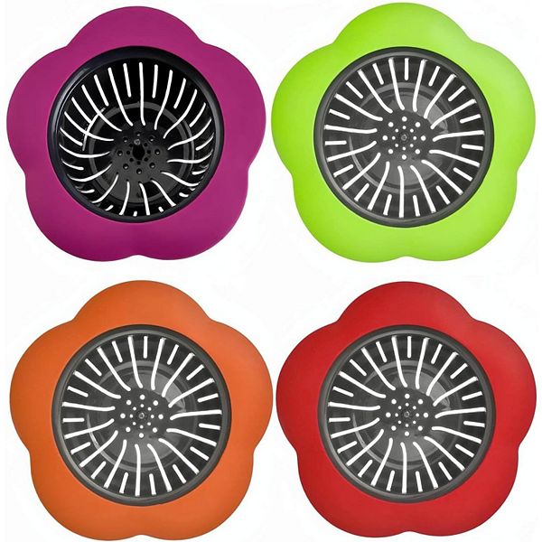 4-Piece 4.5'' Kitchen Sink Drain Strainer Stock Preferred