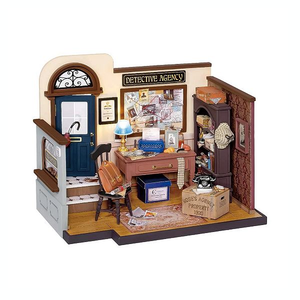 Diy 3d House Puzzle Mose's Detective Agency 159pcs Handscraft