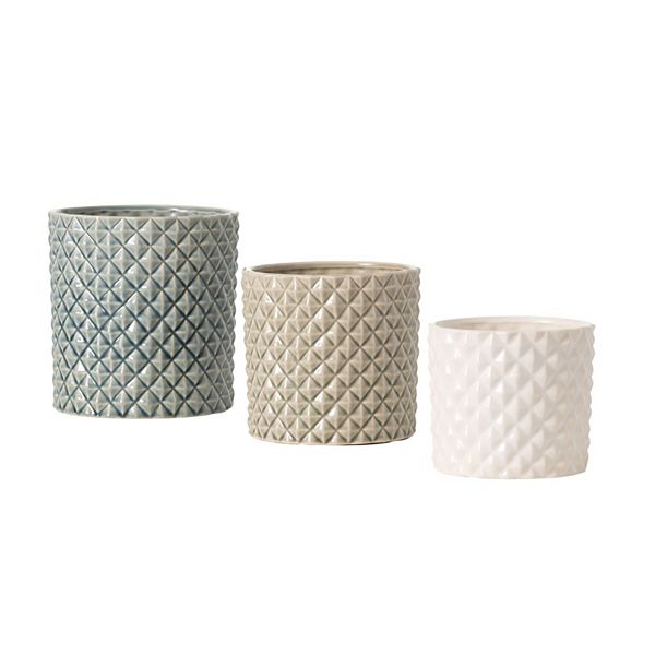 Sullivan's 3-pk. Diamond Embossed Planter Set Sullivan's