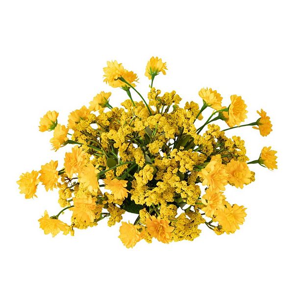 Sullivan's Artificial Yellow Wildflower Orb Table Decor Sullivan's