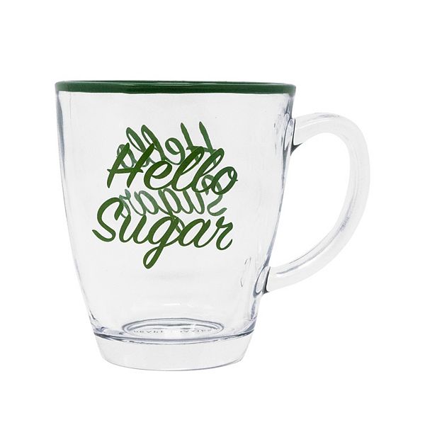 DRAPER JAMES RSVP™ Glass Mug - Hello Sugar DRAPER JAMES