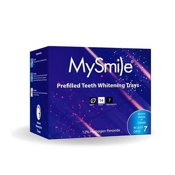 Prefilled Teeth Whitening Trays With 12% Hydrogen Peroxide MySmile