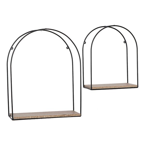 Belle Maison Arched Wire Wall Shelves 2-piece Set Belle Maison