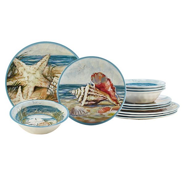 Certified International 12-Piece Seacoast Dinnerware Set Certified International