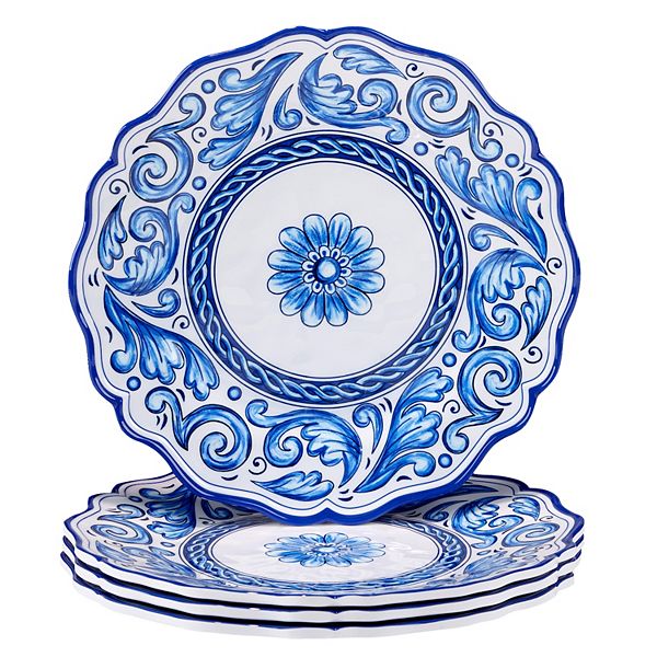 Certified International 4-Piece Veranda Dinner Plate Set Certified International