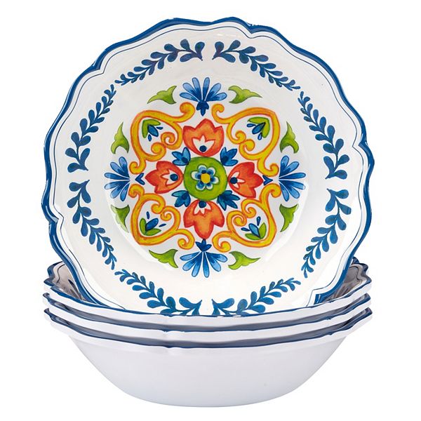 Certified International 4-Piece Flores All Purpose Bowl Set Certified International