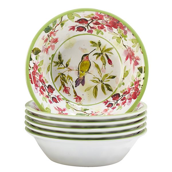 Certified International 6-Piece Hummingbird Bowl Set Certified International