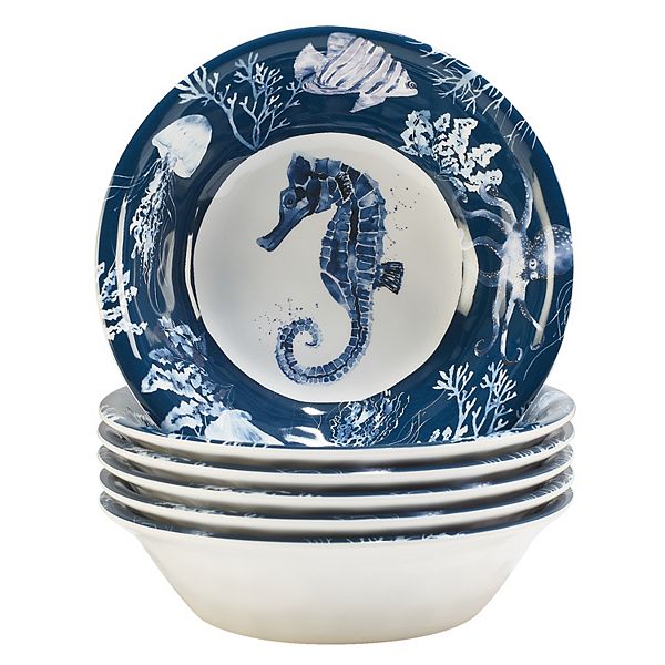 Certified International Sea Life 6-Piece Bowl Set Certified International