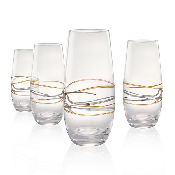 Artland 4-Piece Reflections 8-oz. Flute Glass Set Artland