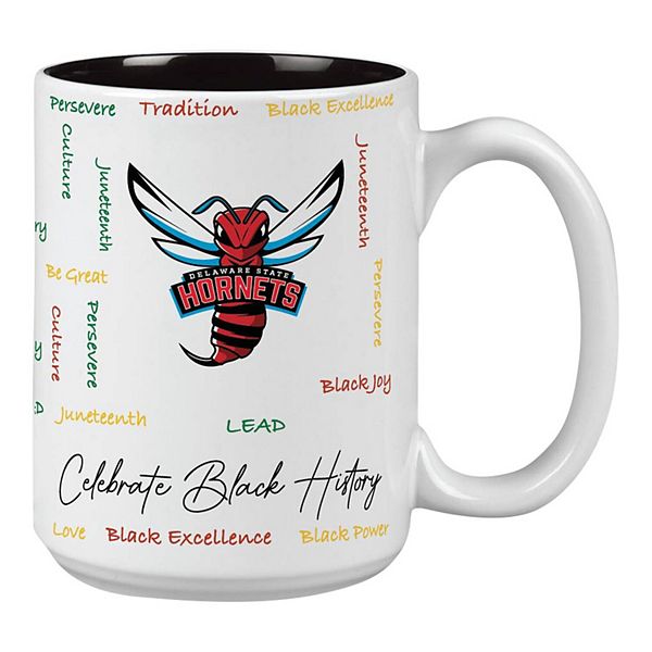 Delaware State Hornets 15oz. Black History Month Mug Indigo Falls