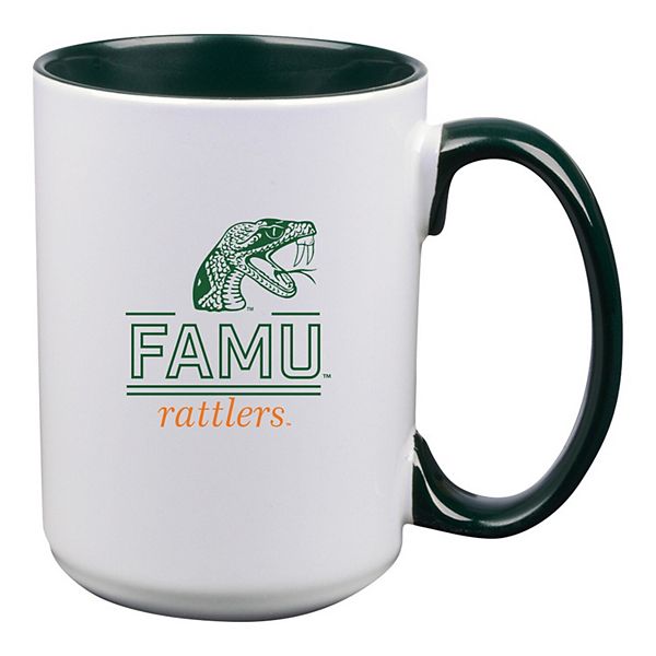 Florida A&M Rattlers 15oz. Classic Crew Inner Color Ceramic Mug The Memory Company