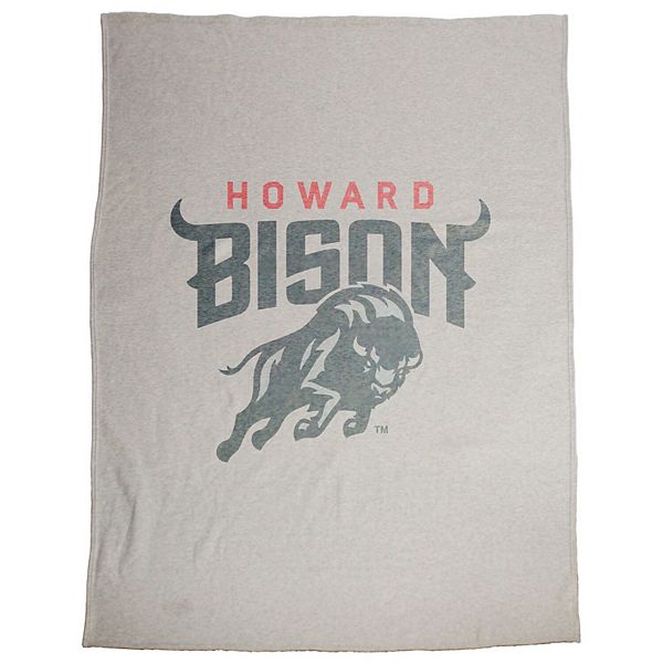 "Howard Bison 54"" x 84"" Sweatshirt Blanket" Logo Brand