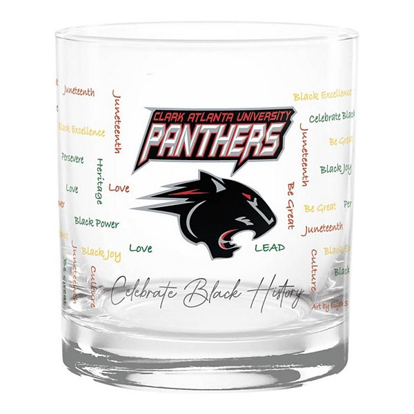 Clark Atlanta University Panthers 14oz. Black History Month Rocks Glass Indigo Falls