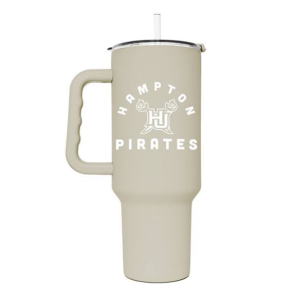 Hampton Pirates 40oz. Sand Soft Touch Tumbler Logo Brand