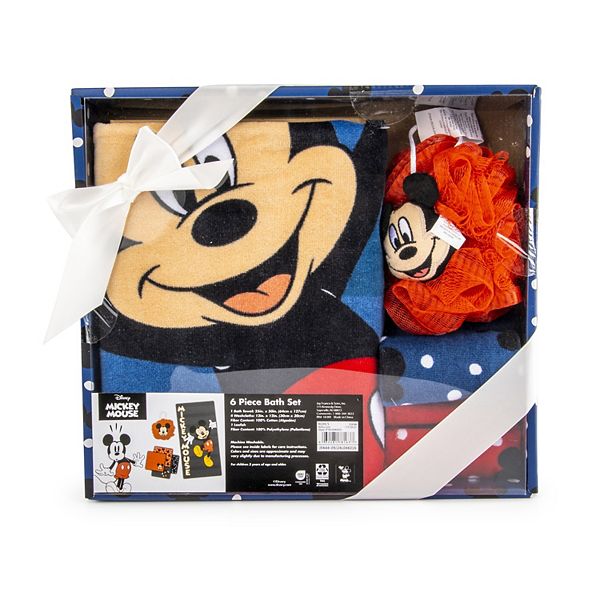 Disney's Mickey Mouse 6-Piece Bath Set Licensed Character