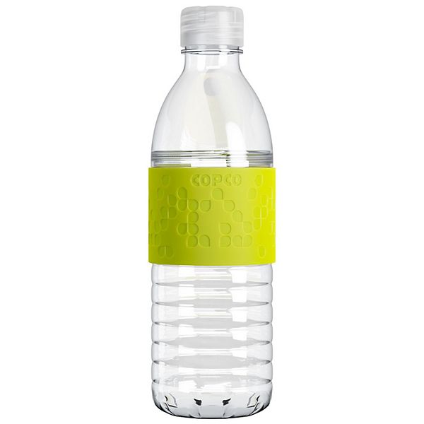 Copco Hydra Water Bottle 16.9 Ounce Non Slip Sleeve Bpa Free Tritan Plastic Reusable Copco