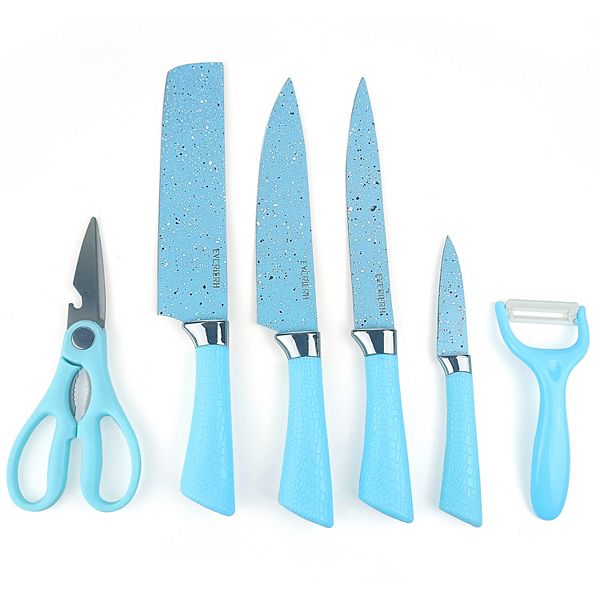 6 Piece High Carbon Stainless Steel Assorted Knife Set Mega Casa