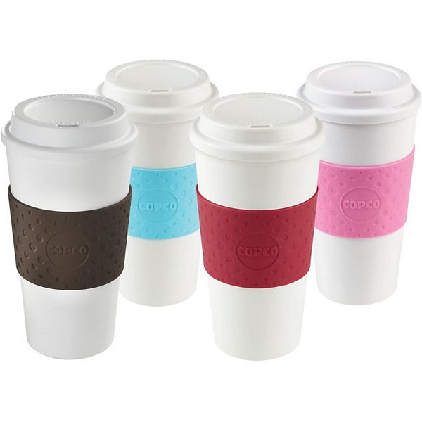 Copco Acadia 16 Oz. Double Walled Insulated Travel Mug With Lid, 4-pack - Assorted Colors Copco